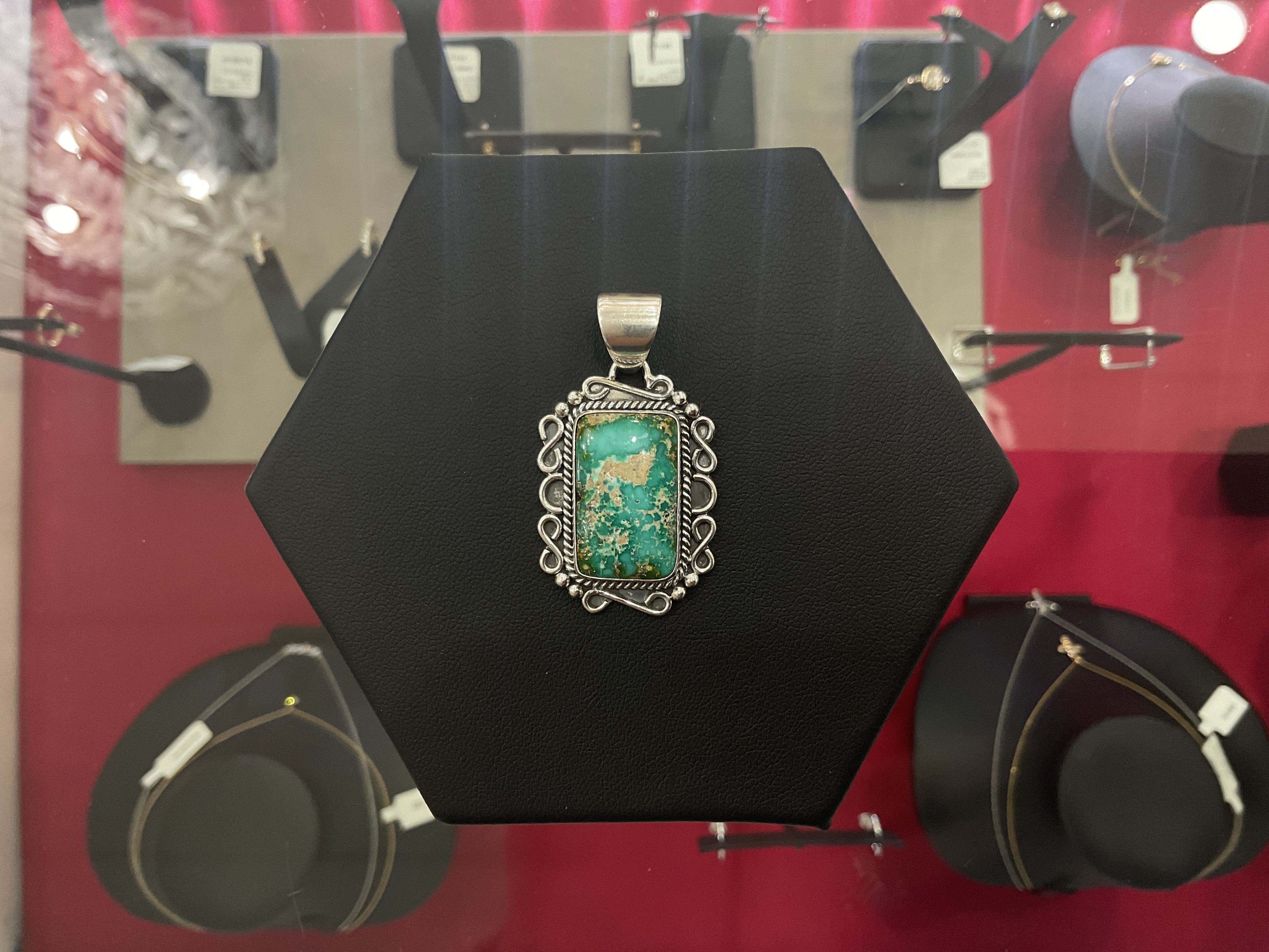Sonoran Turquoise Square Pendant