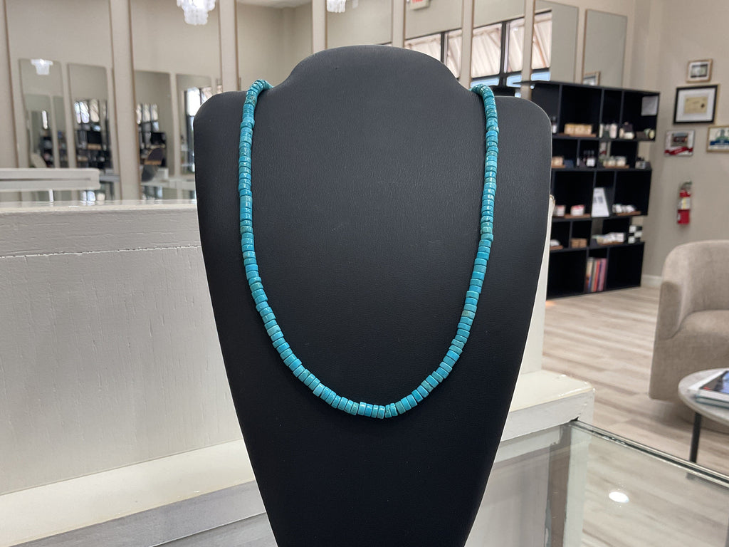 Kingman Heishi Turquoise Necklace