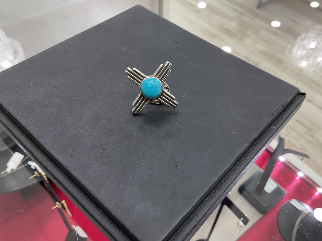 Zia Turquoise Pin