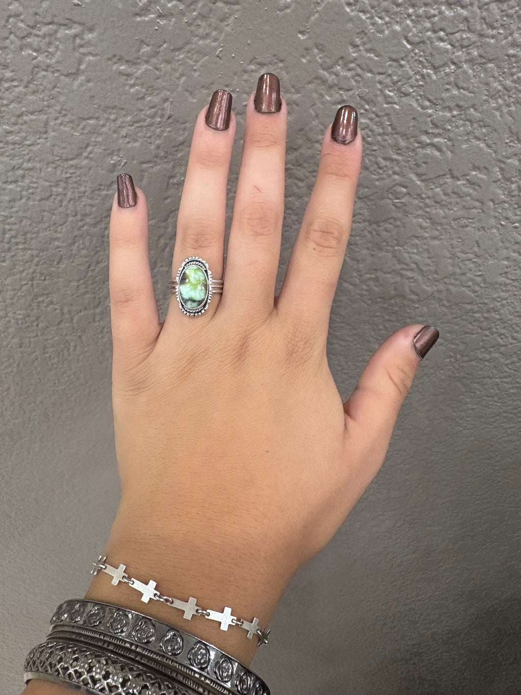 Palameno Turquoise Oval Ring