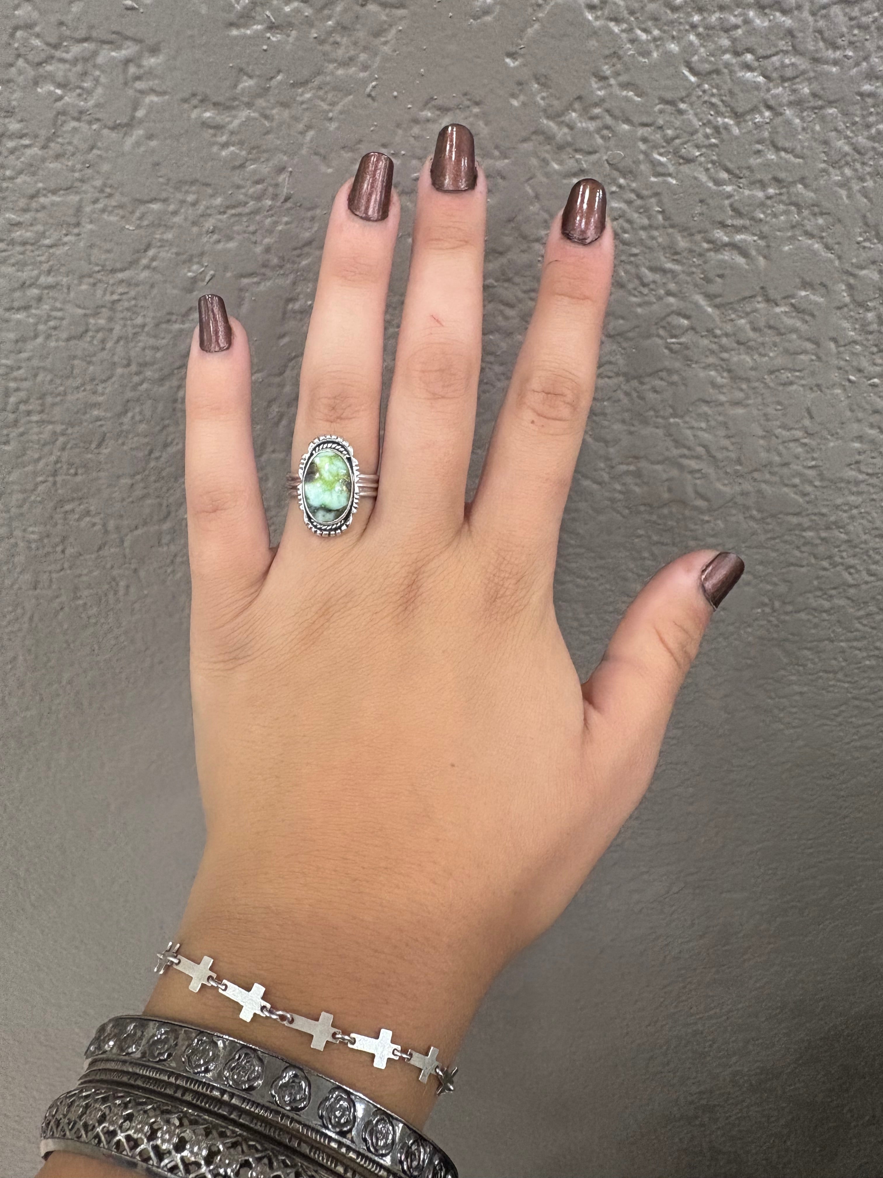 Palameno Turquoise Oval Ring