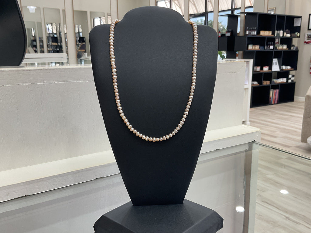 Pink Cultured Pearl Necklace