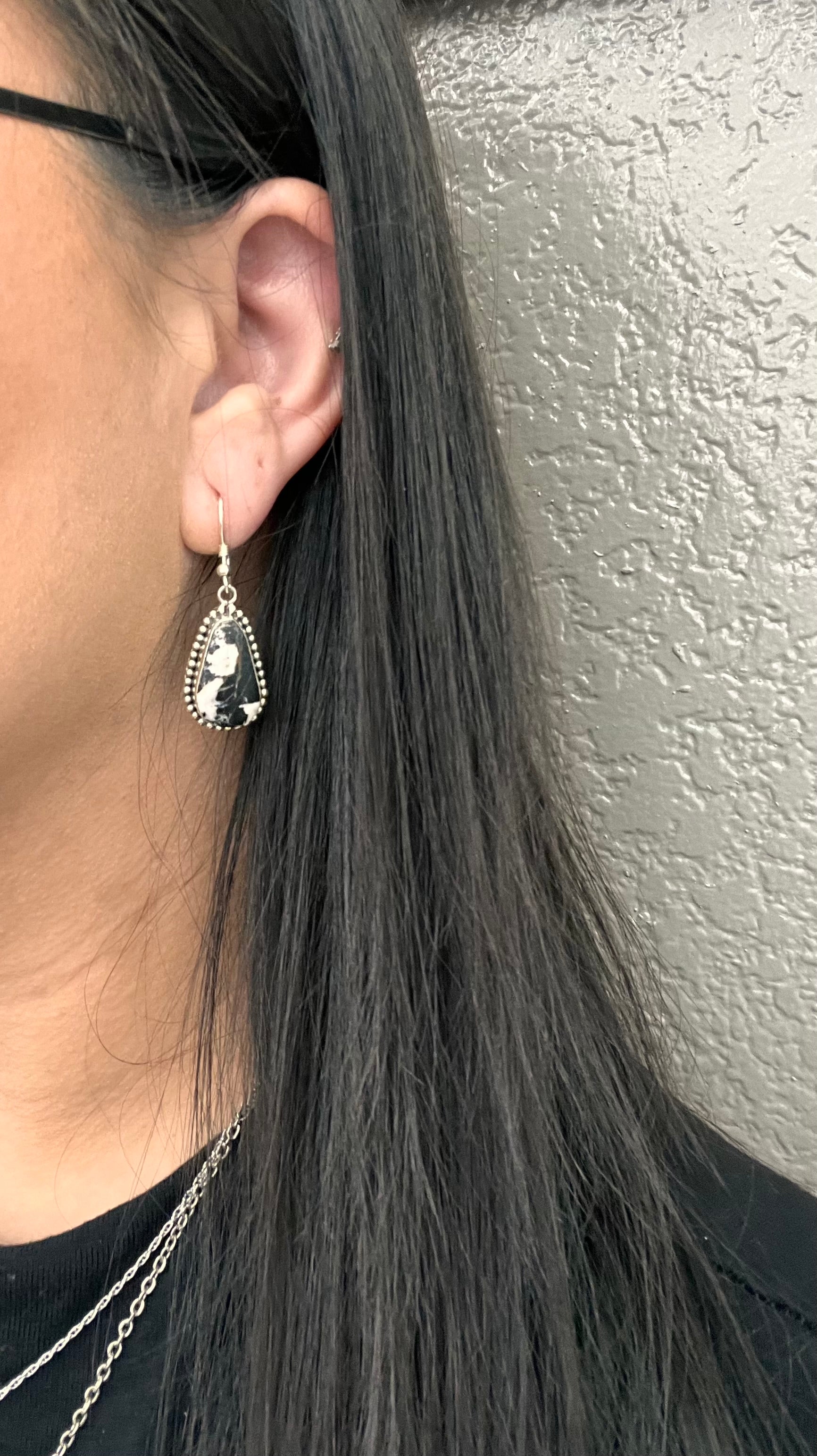White Buffalo Earrings