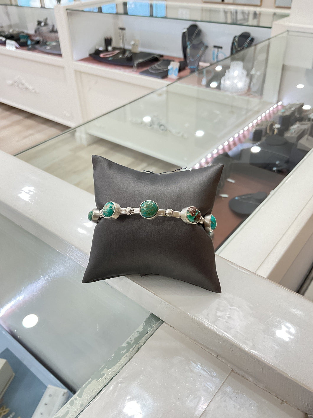 Sterling Silver Mixed Mine Bangle Bracelet