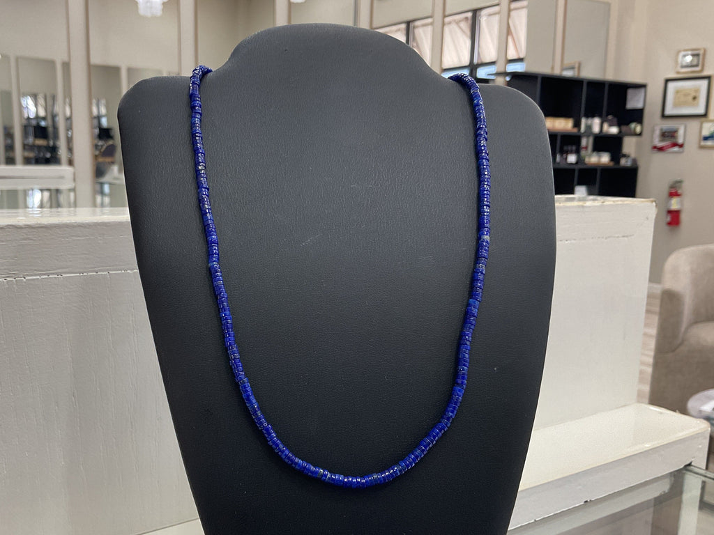 Blue Lapis Heishi Necklace