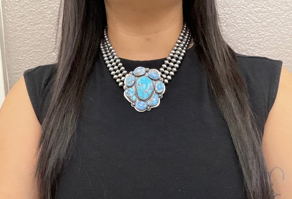 Golden Hill Cluster Necklace