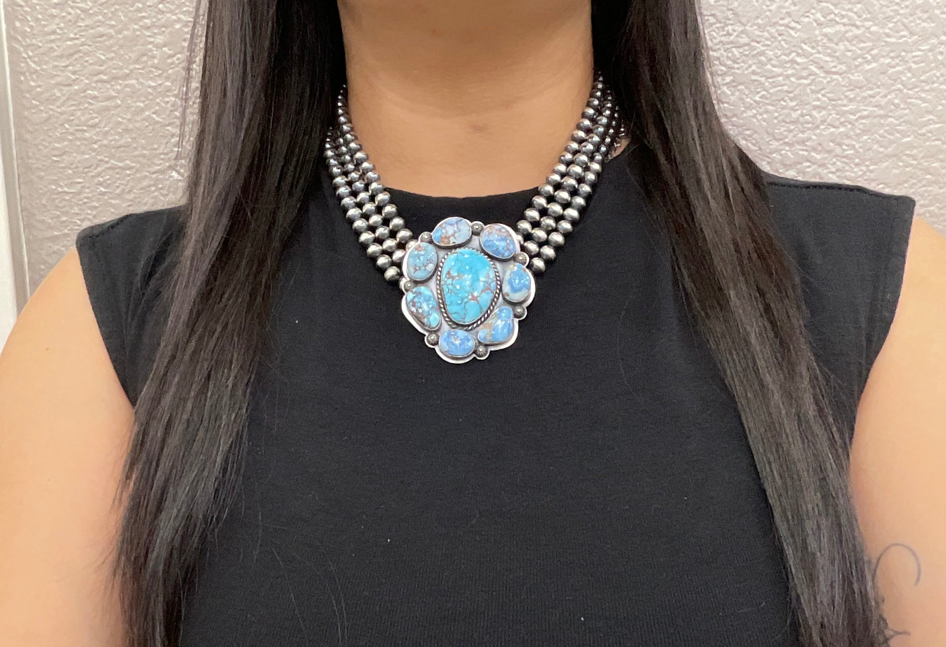 Golden Hill Cluster Necklace