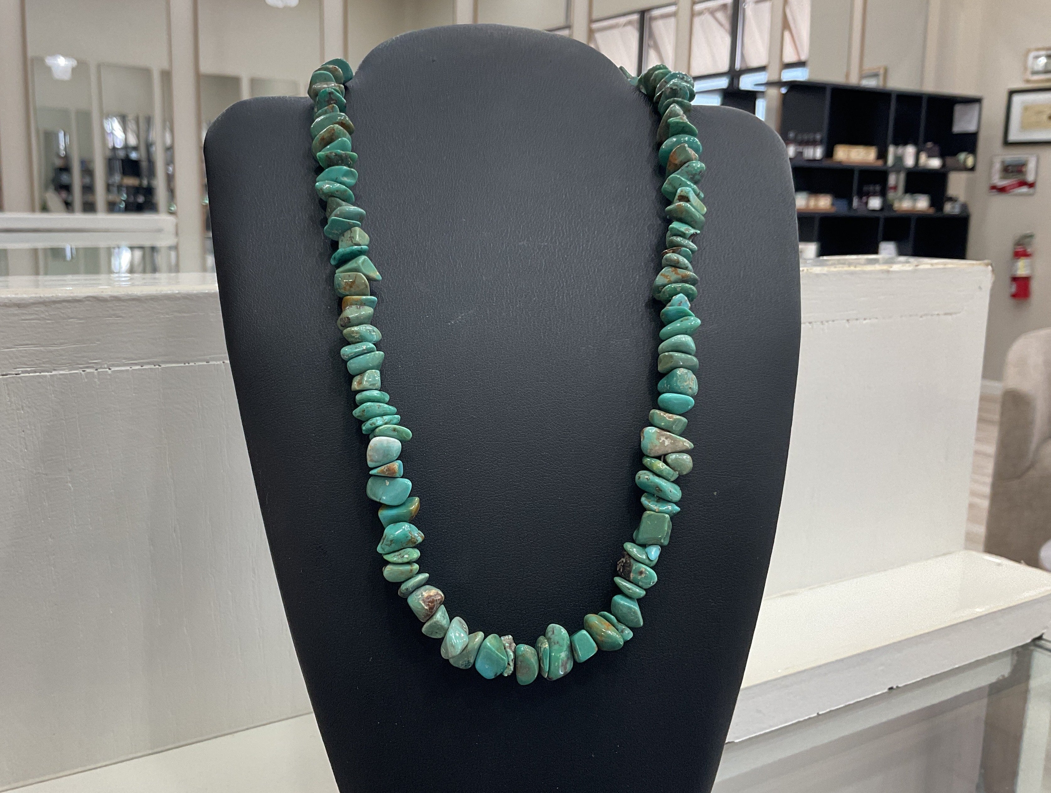 Royston Turquoise Nugget Necklace