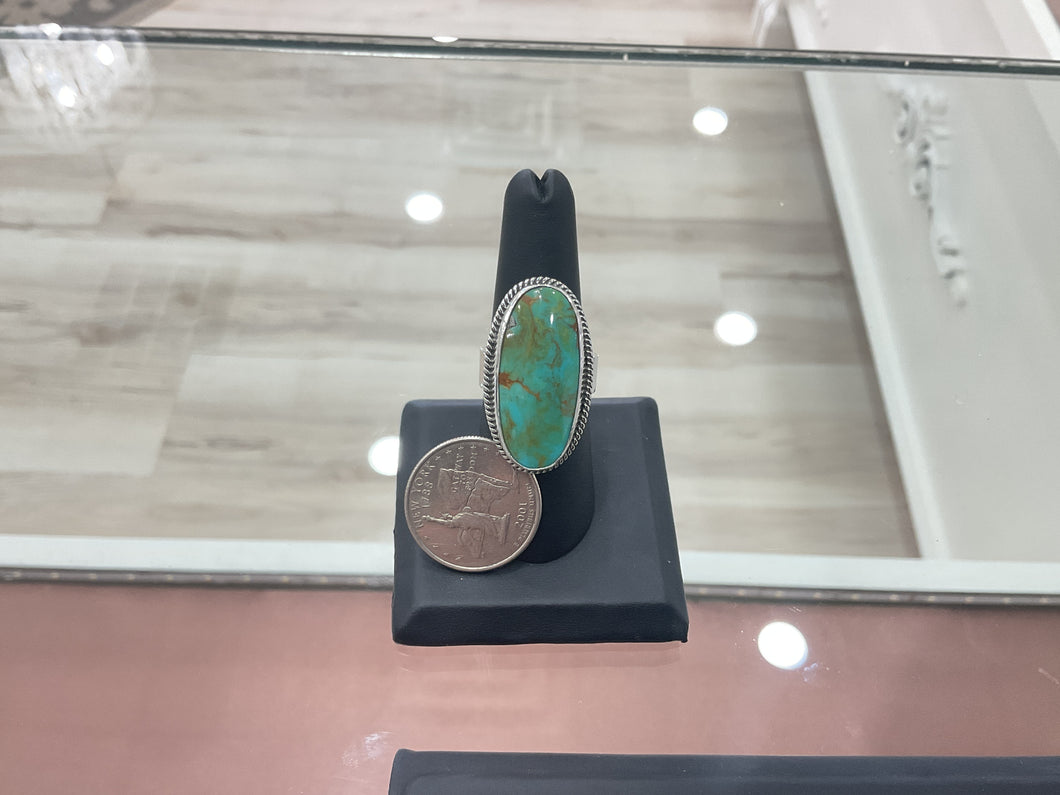 Kingman Turquoise and Sterling Silver Ring