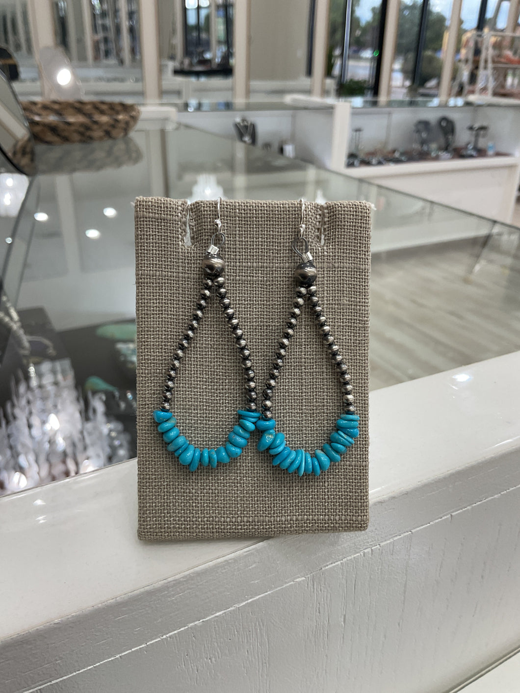 Sleeping Beauty & Oxi pearl  Earrings