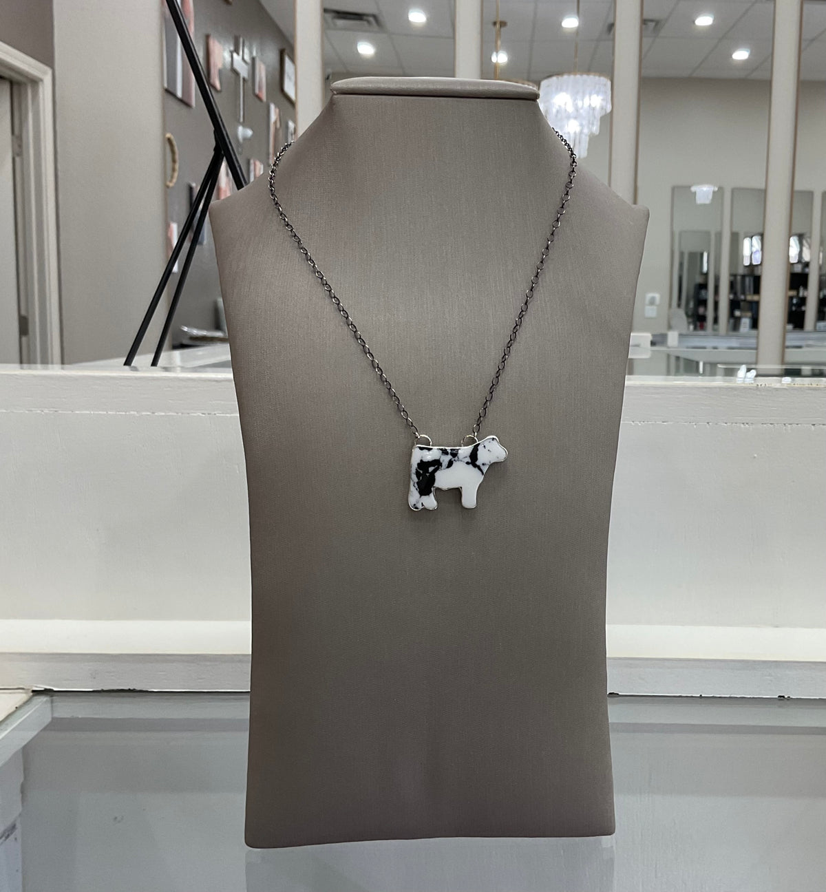 Holstein Cow Necklace
