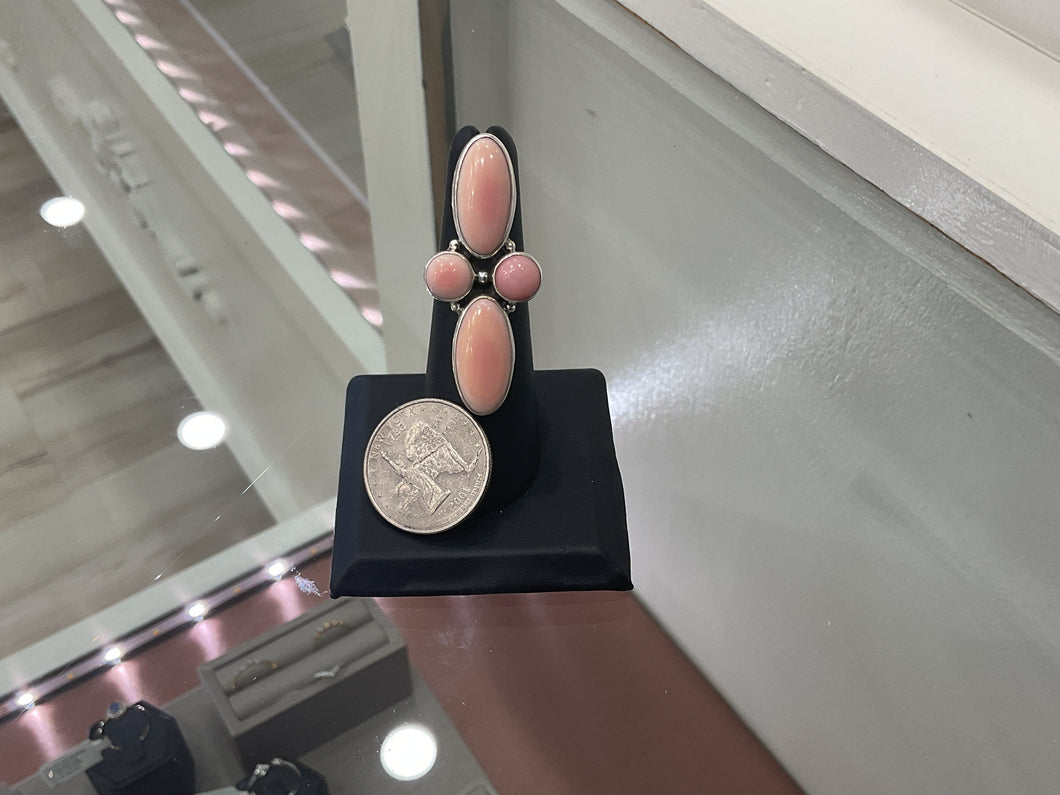 PINK Conch Cluster Ring