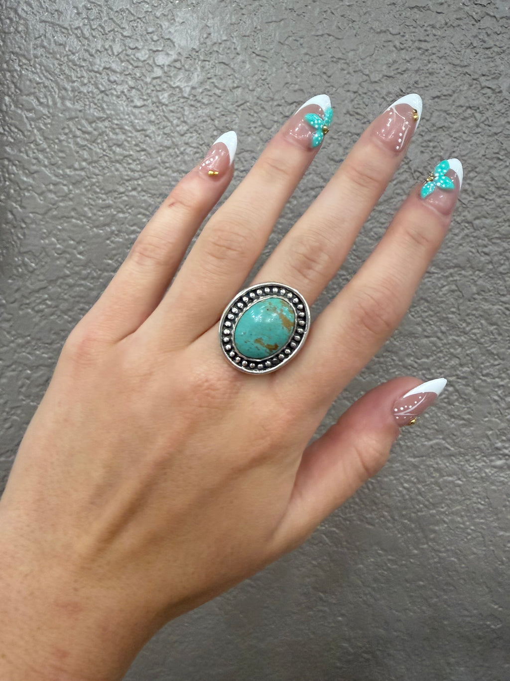 Kingman Turquoise Oval Ring