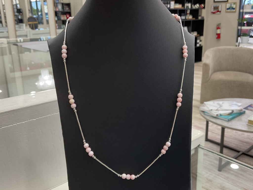 Pink Conch Nugget Necklace