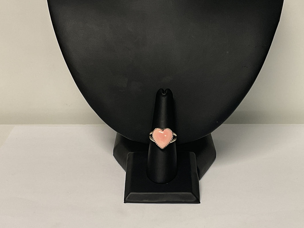 PINK Conch Heart Ring