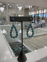 Load image into Gallery viewer, Kingman Turquoise Teardrop Earrings
