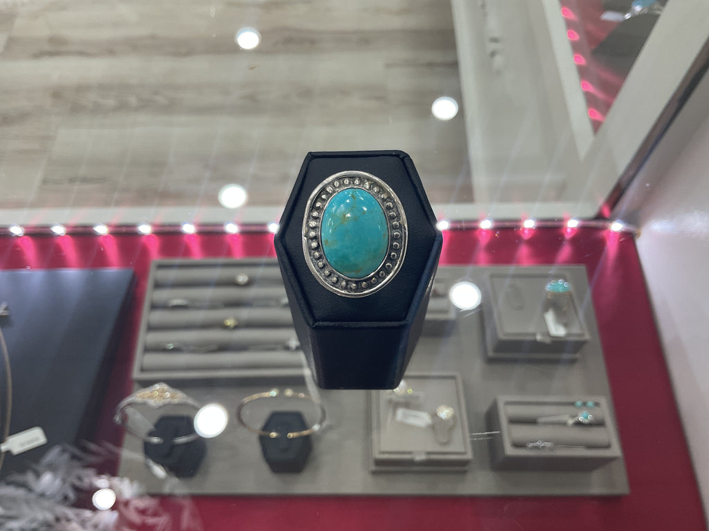Kingman Turquoise Oval Ring