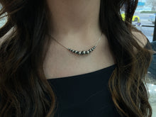 Load image into Gallery viewer, Sterling Silver Oxidized Bead Necklace
