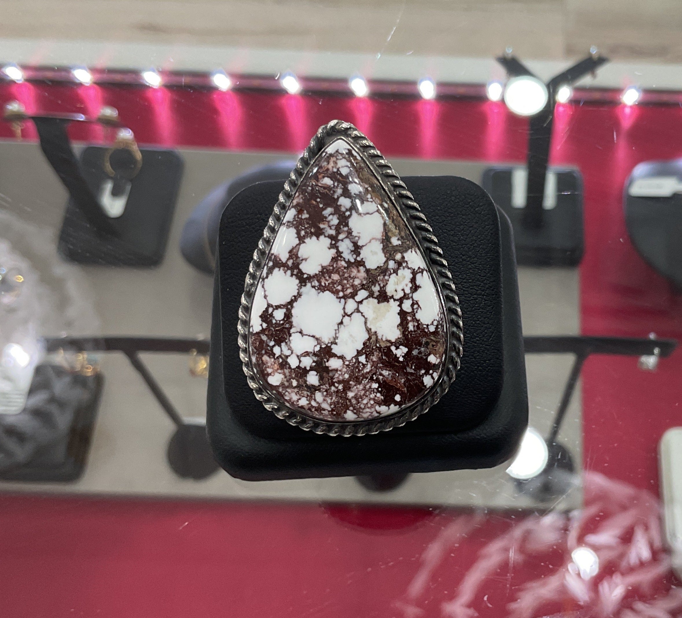 Wild Horse Tear Drop Sterling Silver Ring