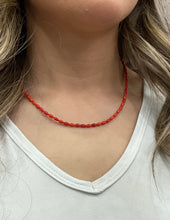 Load image into Gallery viewer, Italian Coral Bead Necklace
