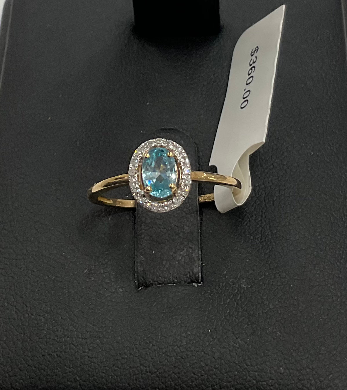10KY Gold and Blue Zircon