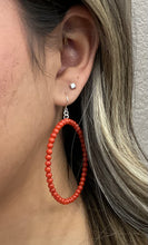 Load image into Gallery viewer, Italian Coral Bead Earrings
