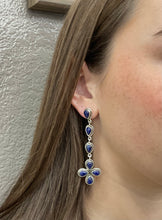 Load image into Gallery viewer, Blue Lapis Statement Earrings
