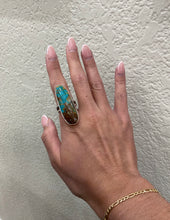 Load image into Gallery viewer, Nevada Turquoise and Sterling Silver Ring
