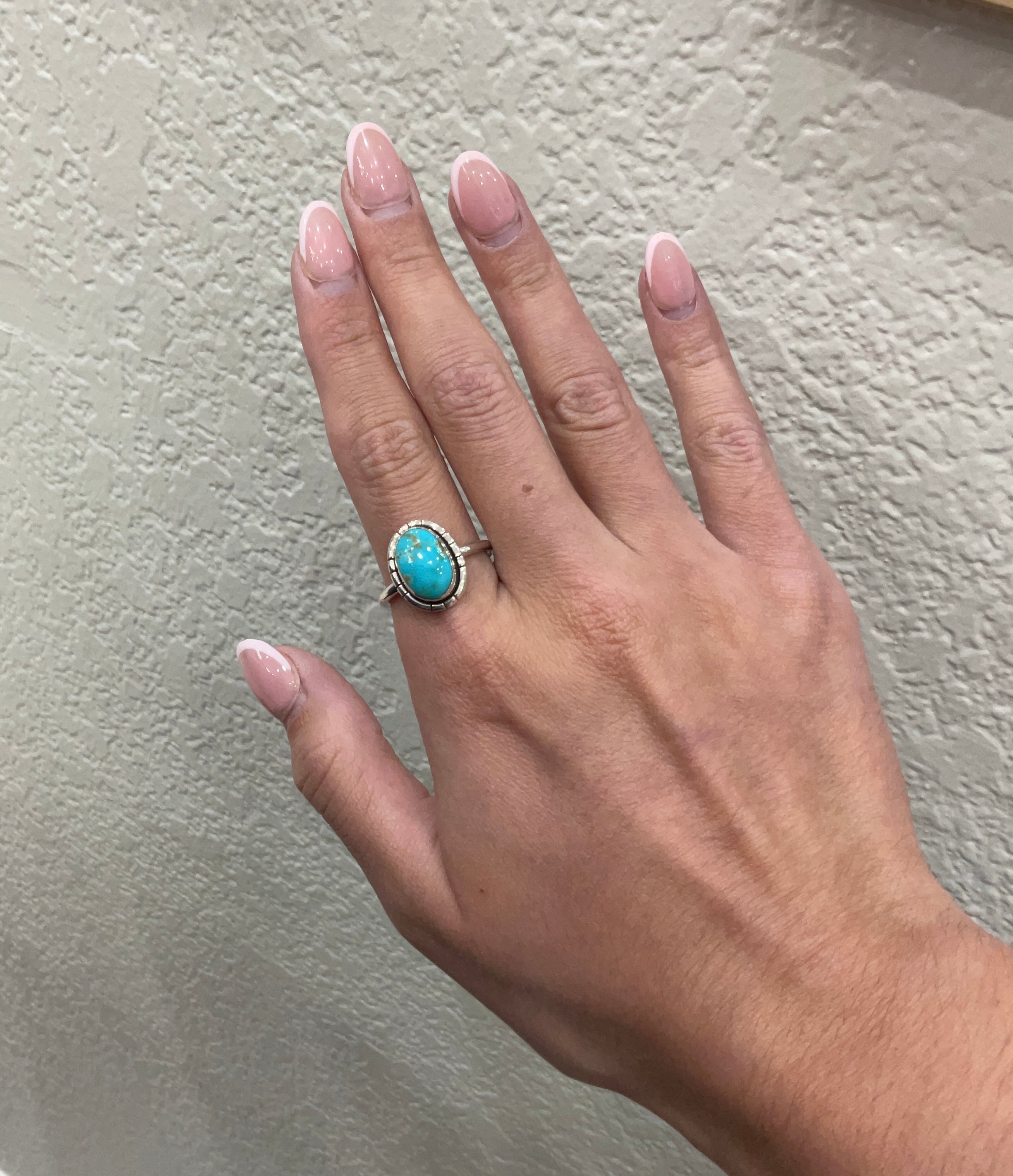 Sonoran turquoise SS ring