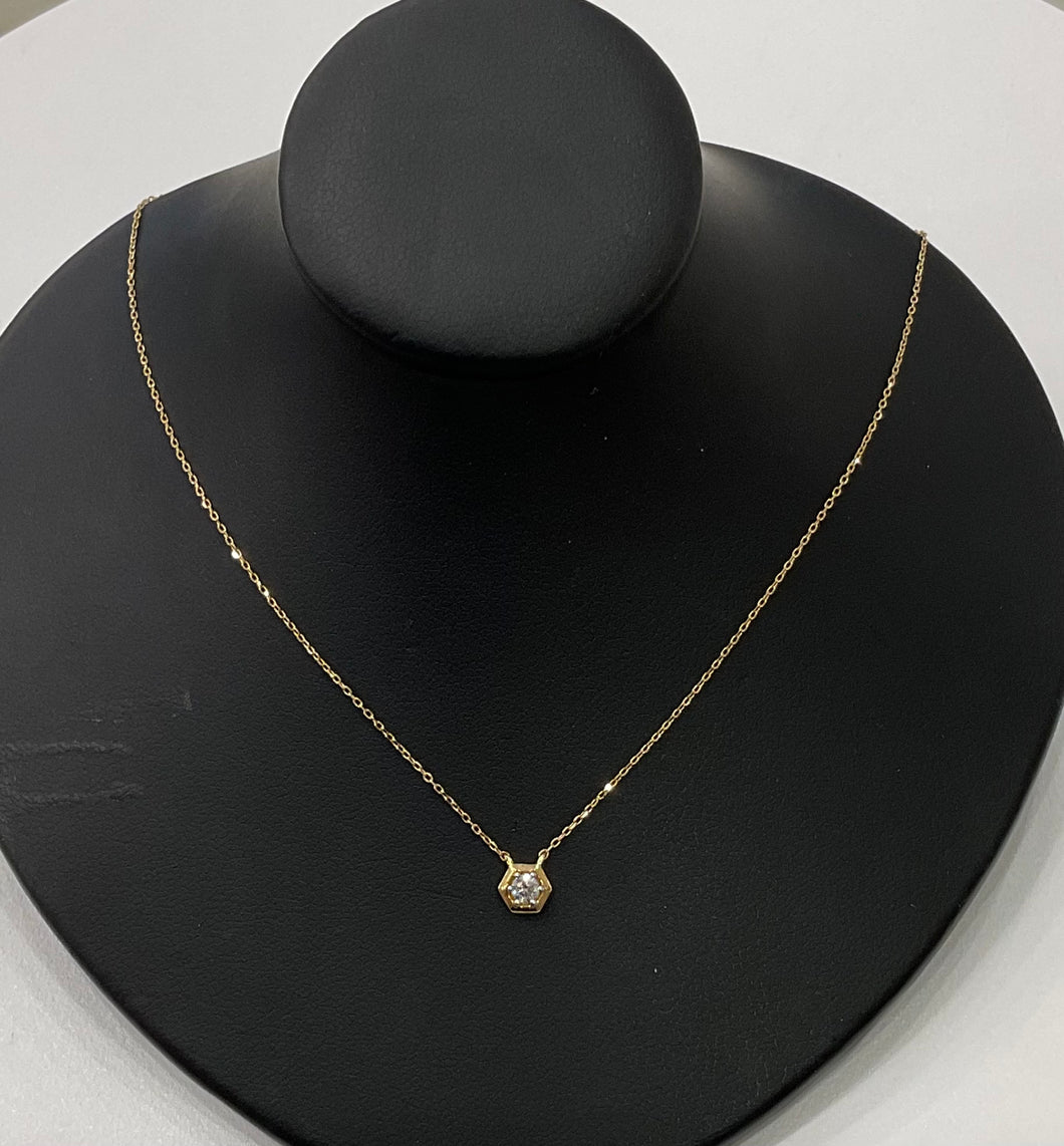 18KY Gold and Diamond Necklace