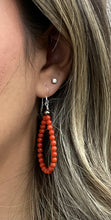 Load image into Gallery viewer, Coral &amp; Oxi Bead Earrings
