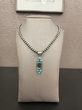 Load image into Gallery viewer, Kingman &amp; Abalone Shell Pendant
