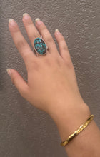 Load image into Gallery viewer, Hubei Turquoise and Sterling Silver Ring
