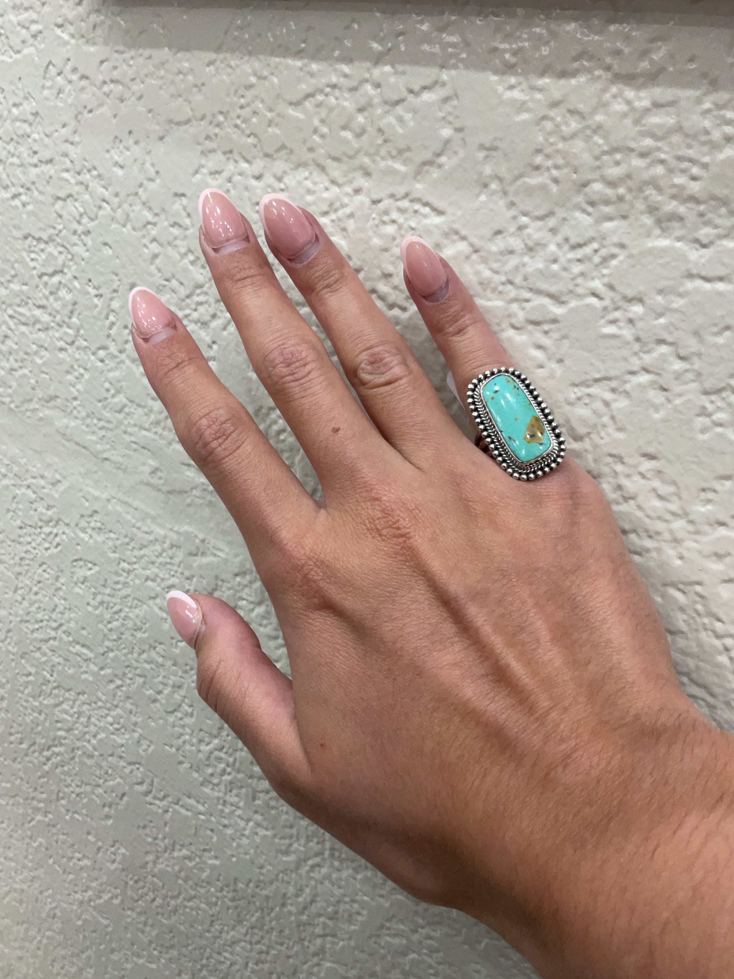 SS Alacron turquoise ring