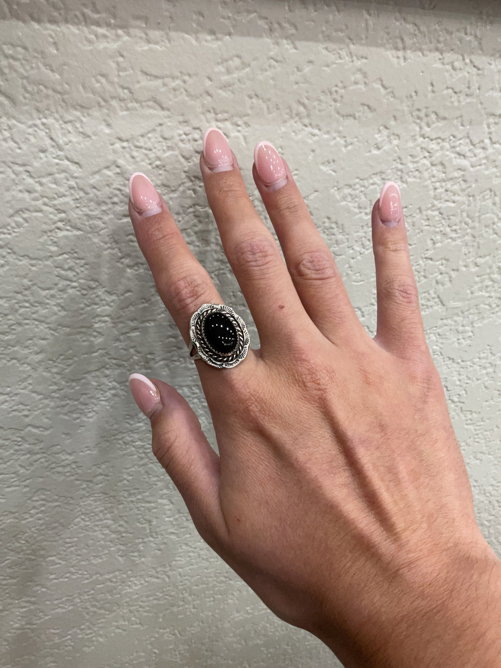 Onxy Sterling Silver Ring